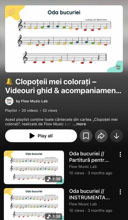 Cartea Clopoțeii Mei Colorați + Resurse Video
